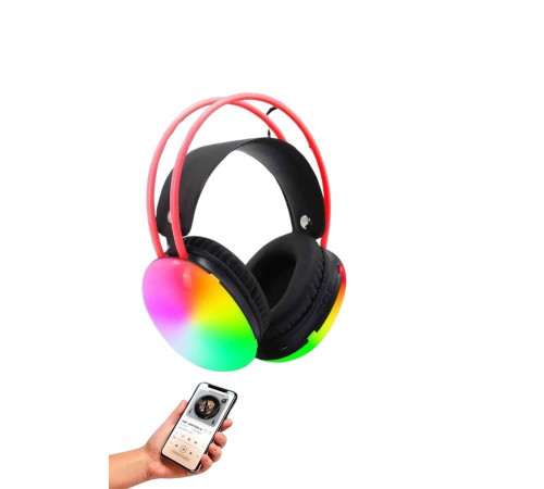 Kablosuz Bluetooth Kulaklık RGB Işıklı Kulak Üstü 5.3 Bluetooth Bağlantılı