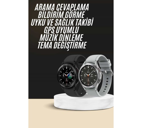 Yeni Nesil Akıllı Saat Çağrı Cevaplayabilen Plastik 47 Mm Uyumlu Kordon