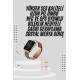 Akıllı Saat 3 Kordonlu Ve Aksesuarlı Bayanlar Için Şık Rose renk