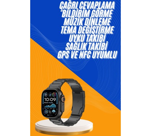 Akıllı Saat 3 Kordonlu Waterproof Adımsayar, Titreşim ve GPS Özelliği
