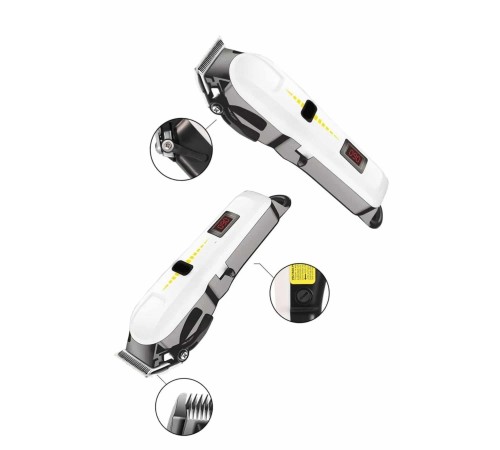 Profesyonel Şarjlı Tıraş Makinesi Turbo Kablosuz Saç Kesme Makinesi