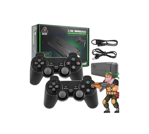 2.4g Uyumlu Kablosuz Çift Kol Atari Retro 20000 Oyun Game Stick