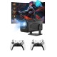 Çift Kollu Game Box Projeksiyon Cihazı Kumandalı Android Tv Dahili Hoparlör