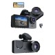 3 Kameralı 2 İnç 1080P Araç İçi Kamera Sürüş Kamerası CarPlay