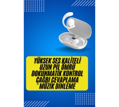 Android ve İOS Uyumlu Bluetooth Küpe Kulaklık Bluetooth Kulaklık Kablosuz