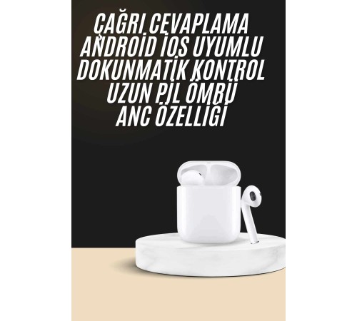 2. Nesil Bluetooth Android ve İOS Uyumlu Kablosuz Kulaklık Çağrı Cevaplama