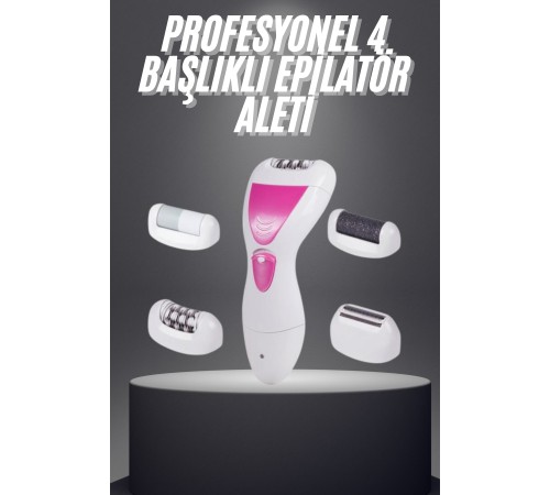 Şarjlı Epilasyon Cihazı Çok Başlıklı Ayak Bakımına Uygun Epilatör Aleti