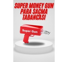 Para Saçma Tabancası Kırmızı Para Fırlatma Oyuncağı Parti Eğlencesi