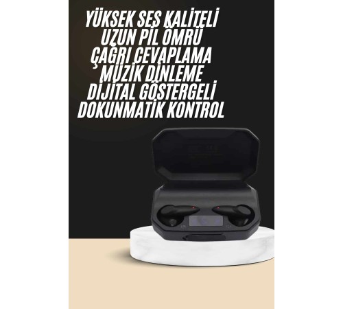 Kulak İçi Bluetooth Kulaklık Rgb Işıklı Çift Mikrofonlu iOS/Android Uyumlu BT 5.2