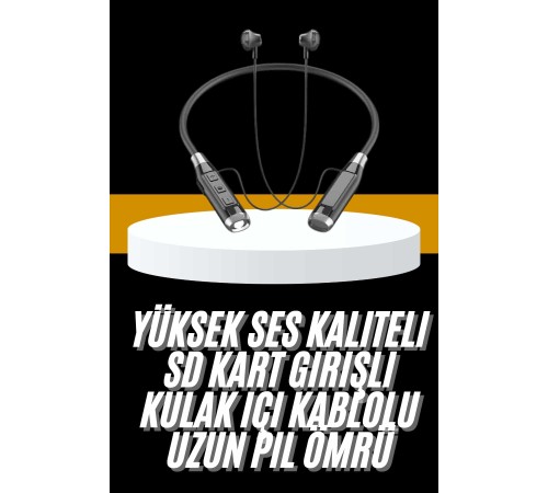 Yeni Nesil Silikonlu Kulak İçi Kablosuz Kesintisiz Bluetooth Kulaklık Kablolu