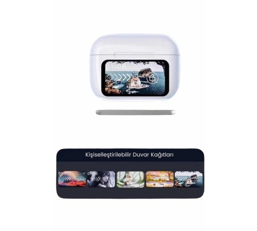 Dokunmatik Ekranlı ANC/ENC Yeni Nesil Pro Bluetooth Kulaklık Dokunmatik Ekran