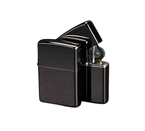 Siyah Kutulu Metal Çakmak Benzinli Hediyelik Eşya