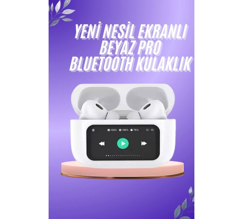 Dokunmatik Ekranlı ANC/ENC Yeni Nesil Pro Bluetooth Kulaklık Dokunmatik Ekran