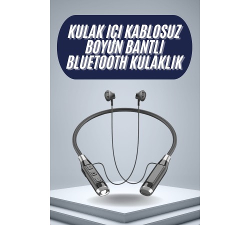 120 Saat Bluetooth Kulaklık Kablolu Boyun Askılı SD Kart Girişli ANC Özellikli