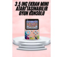 3.5 İnç Klasik Retro LCD Ekran 500 Oyunlu Oyun Konsolu Taşınabilir