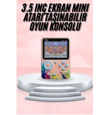 3.5 İnç Klasik Retro LCD Ekran 500 Oyunlu Oyun Konsolu Taşınabilir