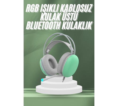 Unısex Yüksek Ses Kaliteli Yumuşak Kılıflı Kablosuz Kulak Üstü Bluetooth Kulaklık