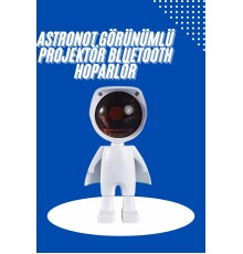 Astronot Işık Projektörü Gökkuşağı Projeksiyon Gece Lambası Hediyelik