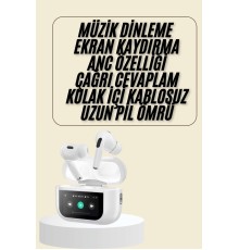 Dokunmatik Ekranlı Bluetooth Kulaklık TWS İOS Android Tüm Telefonlara Uyumlu Kulaklık