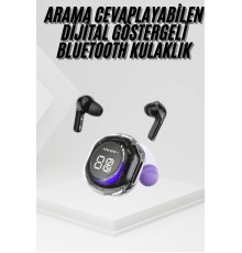 Kablosuz Dijital Göstergeli Powerbanklı IOS ve  Android Uyumlu  Kulaklık