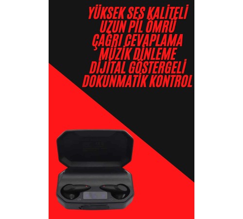 Siyah Profesyonel  Kulaklık HD Mikrofonlu Çağrı Cevaplayabilen