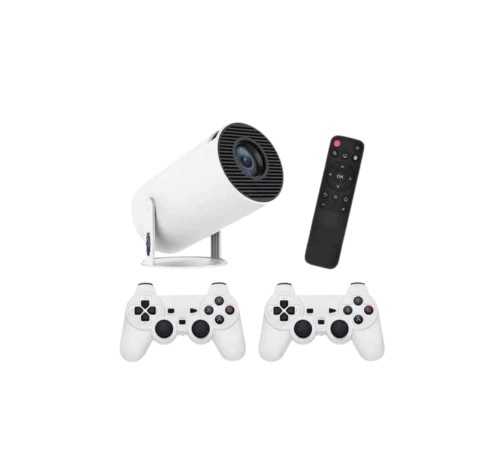 4K Wireless Çift Kollu Kumandalı Oyun Projeksiyonu Retro Video Oyunu