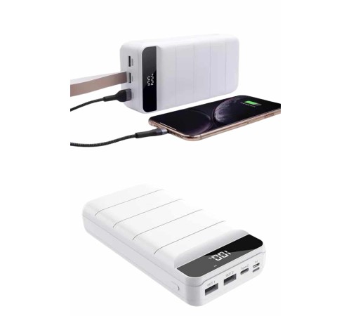 Powerbank 50.000 Mah Dijital Göstergeli Taşınabilir 4 Portlu Hızlı Powerbank Powerbank 50.000 Mah Dijital Göstergeli Taşınabilir 4 Portlu Hızlı Powerbank