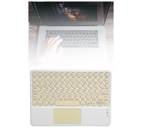 Bluetooth Touchpad Klavye 10.9 inch Kablosuz Wifi Q Klavye Slim