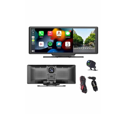 4K Ultra Araç İçi Ön ve Arka Kameralı Ekran HD 2 Kameralı Torpido Üstü Araç Multimedya