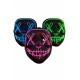 Işıklı Led Maske Parti Eğlence Maskesi Hallowen Neon Maske