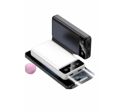 4 Çıkışlı 20.000 Mah Powerbank Uzun Pil Ömürlü Taşınabilir