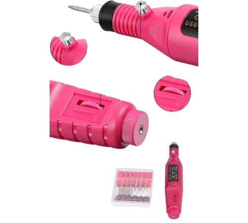 Elektrikli Profesyonel Manikür Pedikür Seti Değiştirilebilir Başlık Seçeneği