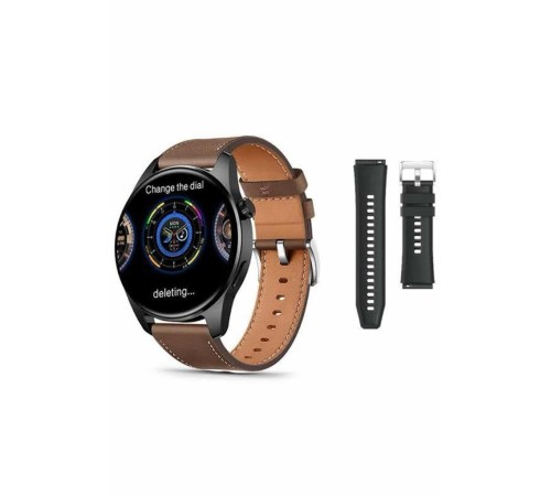 Akıllı Saat 1.5 Inç Amoled Ekran Çift Kordonlu GPS NFC Uyumlu