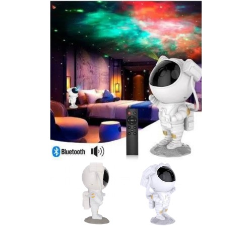 Projeksiyon Astronot Lamba Speaker Sevimli Astronot Bluetooth Hoparlör