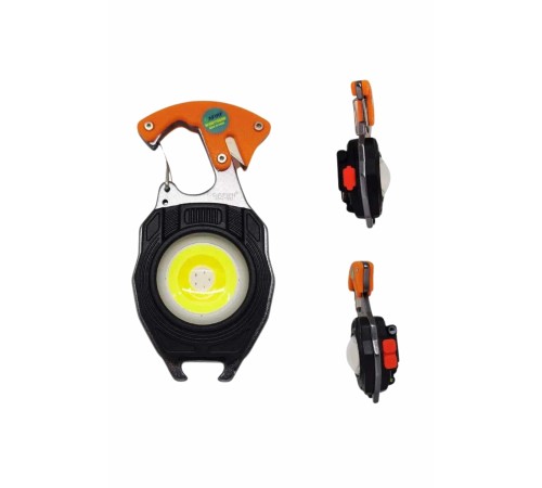 7 Modlu Mini Led Lamba Anahtarlık USB Şarjlı Kamp İçin Taşınabilir