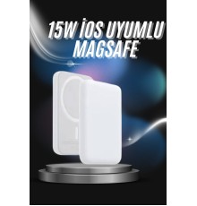 Kablosuz Magsafe Hızlı Şarj 5.000 mah Kablosuz Şarj Cihazı