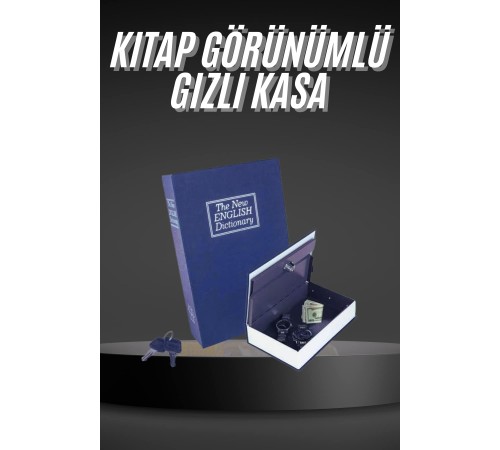 Kilitli Gizli Kasa Sözlük Kumbara Kitap Sözlük Görünümlü 18cm Kilitli Gizli Kasa Sözlük Kumbara Kitap Sözlük Görünümlü 18cm