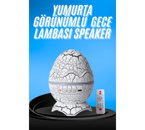 Gece Lambası Yumurta Işık Speaker Yeni Nesil Dinozor Yumurtası Görünümlü