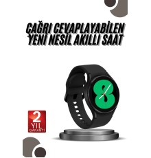 Akıllı Saat Bluetooth Bağlantılı Yuvarlak Ekran Plastik Kordonlu