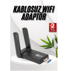 Wifi Adaptörü Bt5.0 Wifi 2'si Bir Arada Çift Bantlı Çift Anten