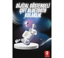 Profesyonel Dijital Göstergeli Düşük Gecikme Bluetooth Kulaklık Çift Kulaklık
