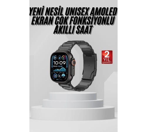 Akıllı Saat Arama Konuşma GPS ve NFC Özelliği 3 Kordonlu Amoled Ekran