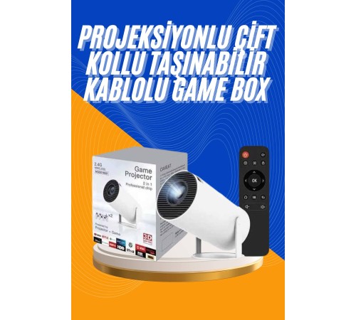 Projeksiyon Cihazı Video Oyun Konsolu 8 GB Hafıza LCD Ekran Kumandalı