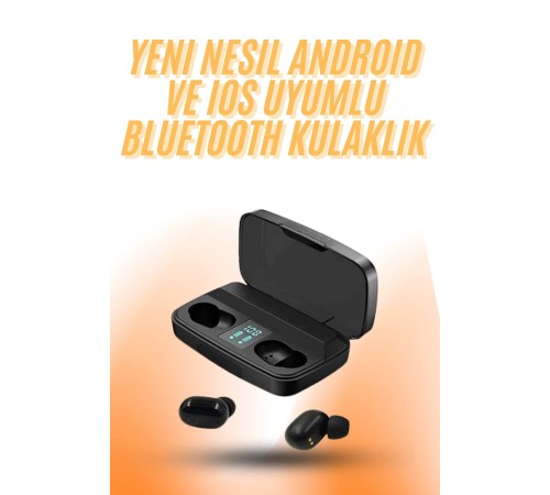 TWS Bluetooth Kulaklık 5.0 Bluetooth Bağlantılı Dokunmatik Kontrol Özelliği