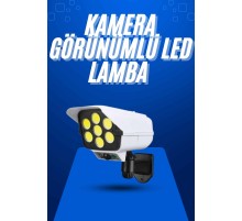 Solar Bahçe Aydınlatması Hareket Sensörlü Uzaktan Kumandalı Kamera Görünümlü