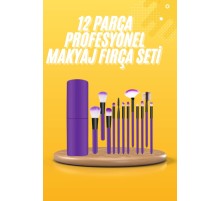 12 Parça Makyaj Fırçası Yumuşak Kıllı Profesyonel Fırça Seti Yüksek Kaliteli Pürüzsüz