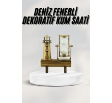 Hediyelik Kum Saati Retro Dekoratif Deniz Feneri Kum Saati