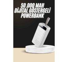 Hızlı Taşınabilir 50.000 Mah Powerbank Led Ekran Android ve İOS Uyumlu