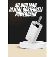 Hızlı Taşınabilir 50.000 Mah Powerbank Led Ekran Android ve İOS Uyumlu