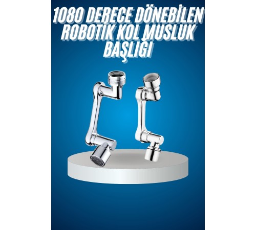 180 Derece Dönebilen Fonksiyonel Paslanmaz Çelik Robotik Kol Musluk Başlığı 180 Derece Dönebilen Fonksiyonel Paslanmaz Çelik Robotik Kol Musluk Başlığı